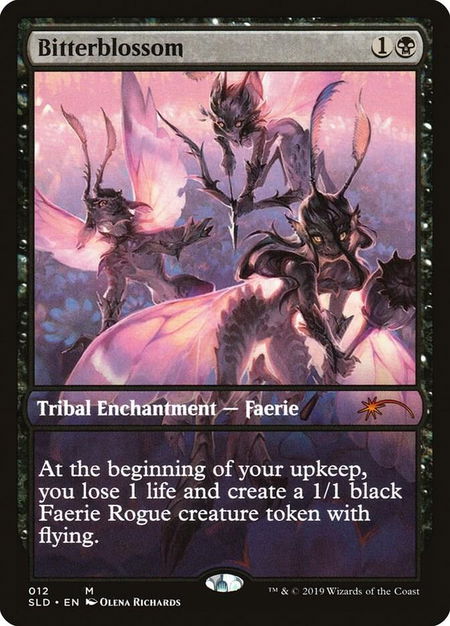 Bitterblossom trading card from Secret Lair Drop Series Bitterblossom - Secret Lair Drop Series Magic: The Gathering trading card
