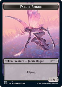 Faerie Rogue Token (013) - Secret Lair Drop Series (SLD) #13 - Token Magic: The Gathering Trading Card
