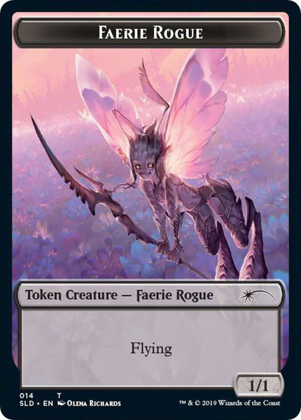 Faerie Rogue Token (014) - Secret Lair Drop Series Magic: The Gathering trading card