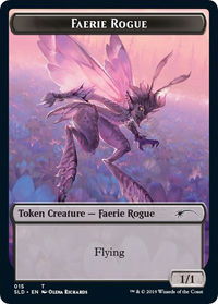 Faerie Rogue Token (015) - Secret Lair Drop Series (SLD) #15 - Token Magic: The Gathering Trading Card