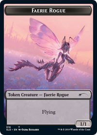 Faerie Rogue Token (016) - Secret Lair Drop Series (SLD) #16 - Token Magic: The Gathering Trading Card