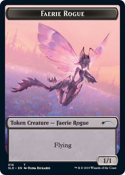 Faerie Rogue Token (016) - Secret Lair Drop Series Magic: The Gathering trading card
