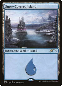 Snow-Covered Island (2) - Secret Lair Drop Series (SLD) #2 - Rare Magic: The Gathering Trading Card