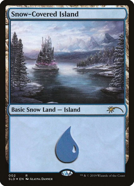 Snow-Covered Island (2) - Secret Lair Drop Series Magic: The Gathering trading card
