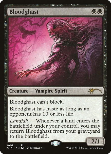 Bloodghast trading card from Secret Lair Drop Series Bloodghast - Secret Lair Drop Series Magic: The Gathering trading card