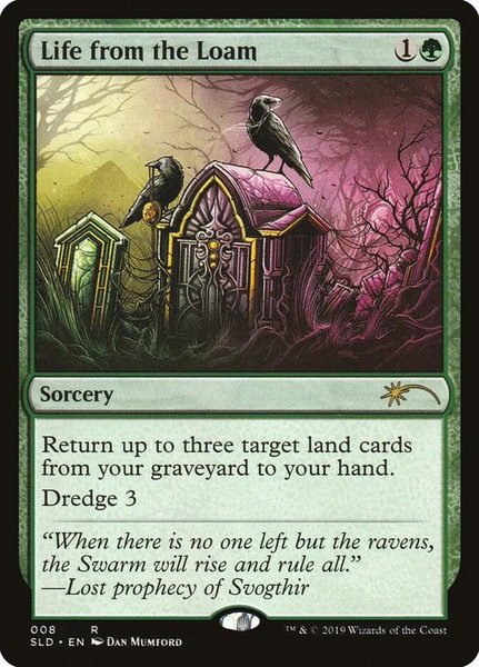 Life from the Loam trading card from Secret Lair Drop Series Life from the Loam - Secret Lair Drop Series Magic: The Gathering trading card