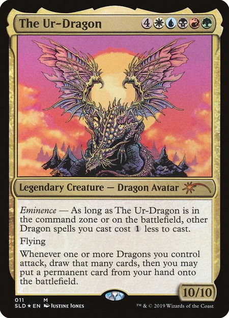 The Ur-Dragon trading card from Secret Lair Drop Series The Ur-Dragon - Secret Lair Drop Series Magic: The Gathering trading card