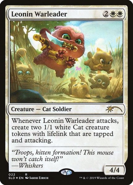 Leonin Warleader - Secret Lair Drop Series Magic: The Gathering trading card