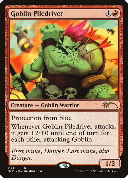 Goblin Piledriver trading card from Secret Lair Drop Series Goblin Piledriver - Secret Lair Drop Series Magic: The Gathering trading card