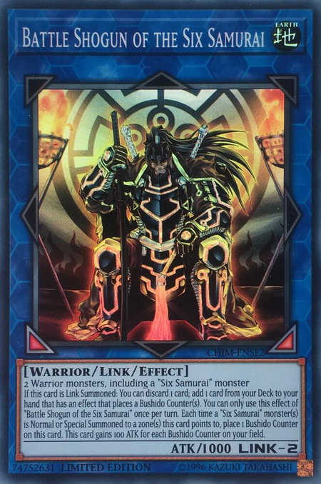 Battle Shogun of the Six Samurai - Chaos Impact YuGiOh trading card