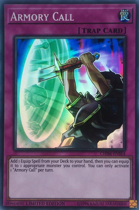 Armory Call - Chaos Impact YuGiOh trading card