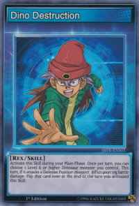 Dino Destruction - Speed Duel: Trials of the Kingdom (SBTK) #SBTK-ENS03 - Super Rare YuGiOh Trading Card