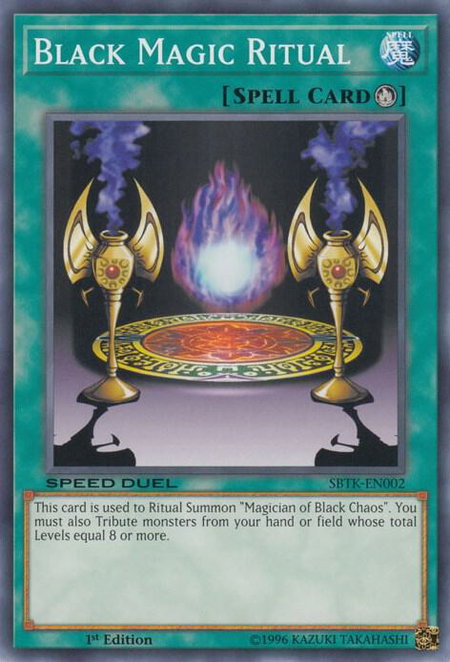 Black Magic Ritual - Speed Duel: Trials of the Kingdom YuGiOh trading card