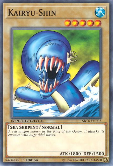 Kairyu-Shin - Speed Duel: Trials of the Kingdom YuGiOh trading card