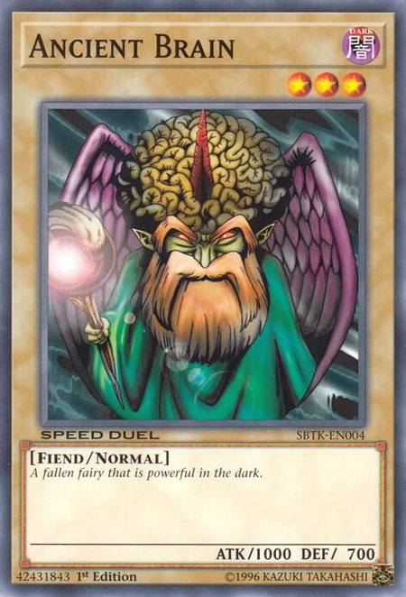 Ancient Brain - Speed Duel: Trials of the Kingdom YuGiOh trading card