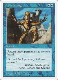Boomerang - Fifth Edition (5ED) #75 - Common Magic: The Gathering Trading Card