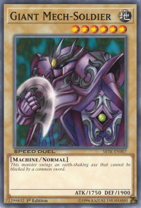 Giant Mech-Soldier - Speed Duel: Trials of the Kingdom (SBTK) #SBTK-EN007 - Common / Short Print YuGiOh Trading Card