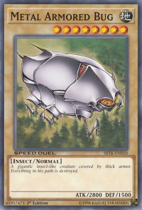 Metal Armored Bug - Speed Duel: Trials of the Kingdom (SBTK) #SBTK-EN010 - Common / Short Print YuGiOh Trading Card