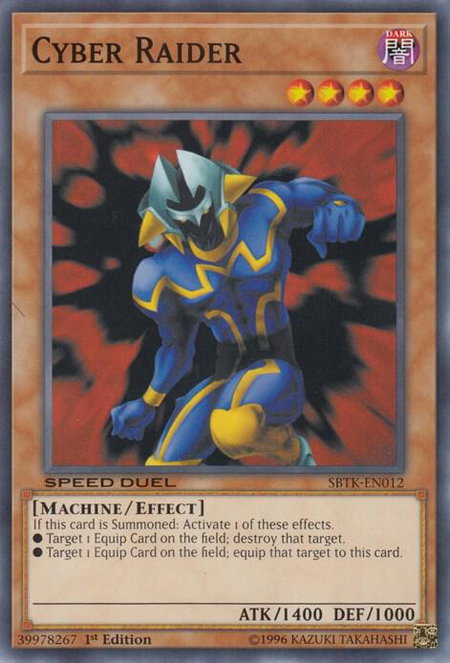 Cyber Raider - Speed Duel: Trials of the Kingdom YuGiOh trading card