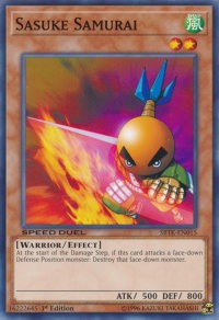 Sasuke Samurai - Speed Duel: Trials of the Kingdom (SBTK) #SBTK-EN015 - Common / Short Print YuGiOh Trading Card