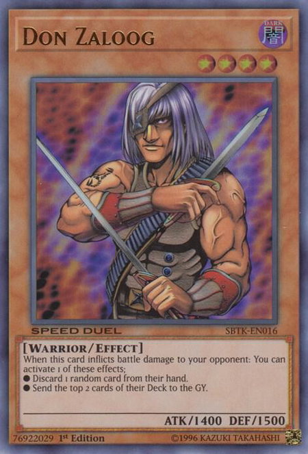 Don Zaloog - Speed Duel: Trials of the Kingdom YuGiOh trading card