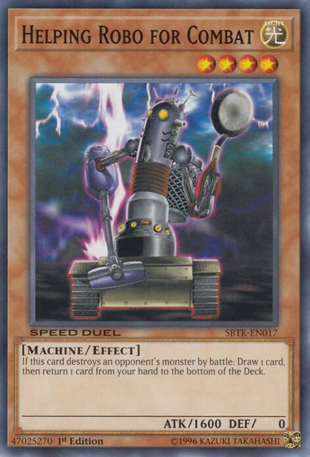 Helping Robo for Combat - Speed Duel: Trials of the Kingdom YuGiOh trading card