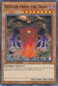 Despair from the Dark - Speed Duel: Trials of the Kingdom (SBTK) #SBTK-EN018 - Common / Short Print YuGiOh Trading Card