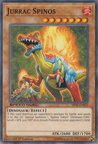 Jurrac Spinos - Speed Duel: Trials of the Kingdom (SBTK) #SBTK-EN023 - Common / Short Print YuGiOh Trading Card