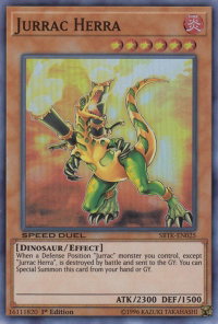 Jurrac Herra - Speed Duel: Trials of the Kingdom (SBTK) #SBTK-EN025 - Super Rare YuGiOh Trading Card