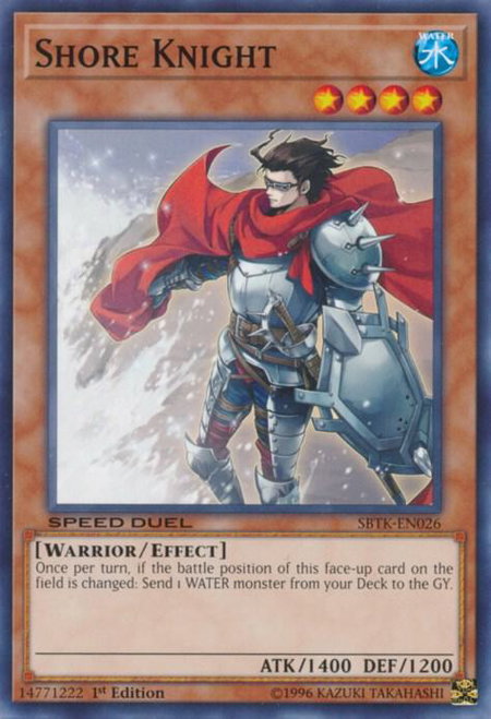 Shore Knight - Speed Duel: Trials of the Kingdom YuGiOh trading card