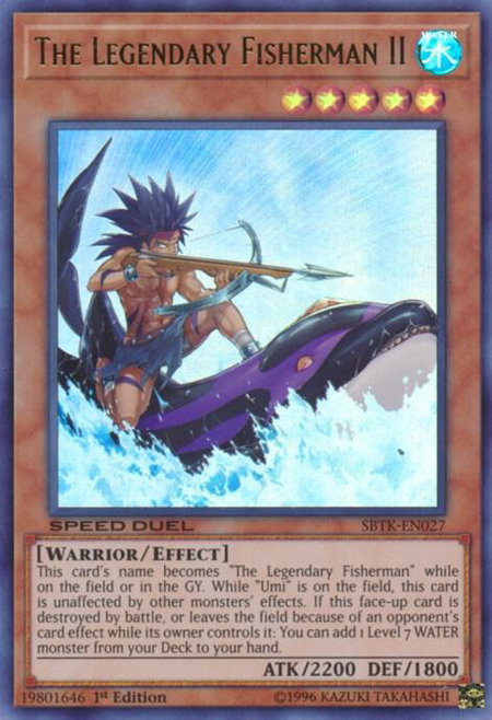 The Legendary Fisherman II - Speed Duel: Trials of the Kingdom YuGiOh trading card