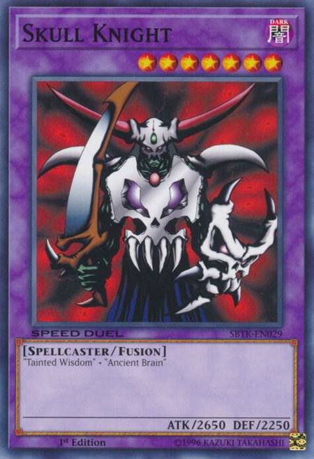 Skull Knight - Speed Duel: Trials of the Kingdom YuGiOh trading card