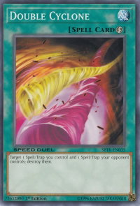 Double Cyclone - Speed Duel: Trials of the Kingdom (SBTK) #SBTK-EN035 - Common / Short Print YuGiOh Trading Card