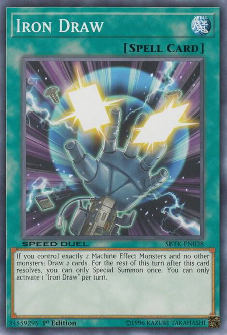 Iron Draw - Speed Duel: Trials of the Kingdom YuGiOh trading card