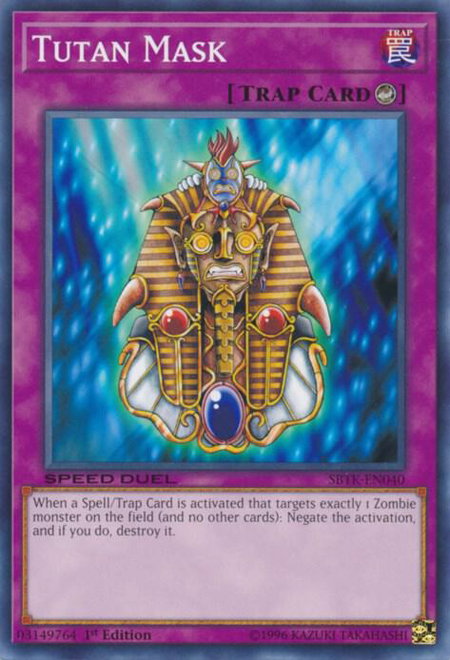 Tutan Mask - Speed Duel: Trials of the Kingdom YuGiOh trading card