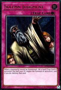 Solemn Judgment (UTR) - OTS Tournament Pack 12 (OP12) #OP12-EN003 - Ultimate Rare YuGiOh Trading Card