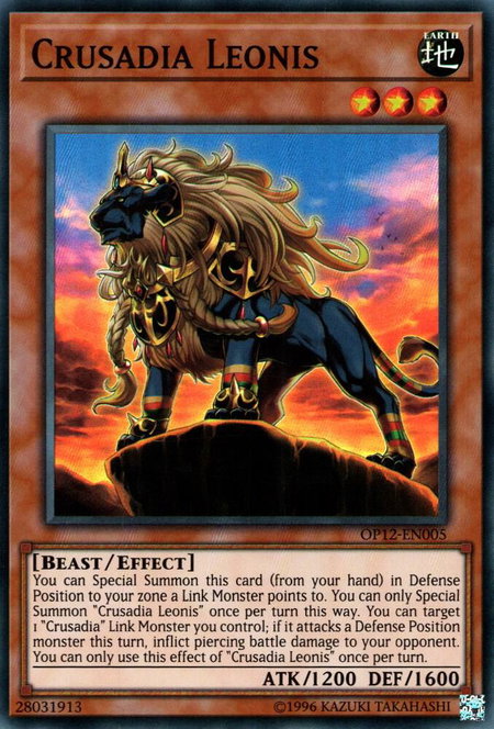 Crusadia Leonis trading card from OTS Tournament Pack 12 Crusadia Leonis - OTS Tournament Pack 12 YuGiOh trading card