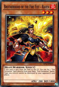 Brotherhood of the Fire Fist - Raven - OTS Tournament Pack 12 (OP12) #OP12-EN014 - Common / Short Print YuGiOh Trading Card