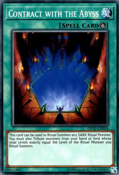 Contract with the Abyss trading card from OTS Tournament Pack 12 Contract with the Abyss - OTS Tournament Pack 12 YuGiOh trading card