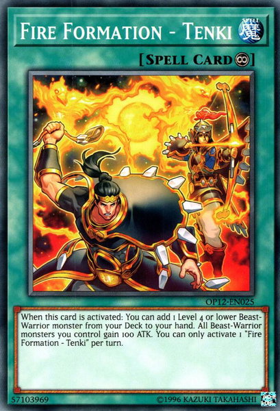 Fire Formation - Tenki trading card from OTS Tournament Pack 12 Fire Formation - Tenki - OTS Tournament Pack 12 YuGiOh trading card