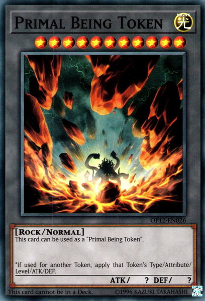 Primal Being Token trading card from OTS Tournament Pack 12 Primal Being Token - OTS Tournament Pack 12 YuGiOh trading card