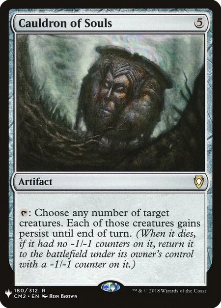 Cauldron of Souls trading card from The List Reprints Cauldron of Souls - The List Reprints Magic: The Gathering trading card