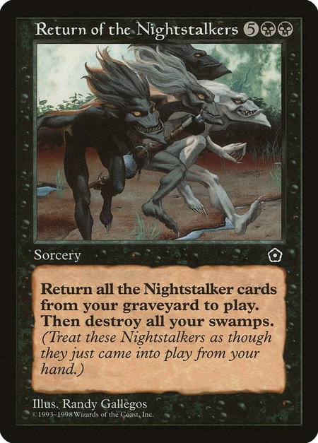 Return of the Nightstalkers - Portal Second Age Magic: The Gathering trading card