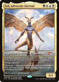 Sol, Advocate Eternal - Unique and Miscellaneous Promos (UMP) #3 - Mythic Magic: The Gathering Trading Card