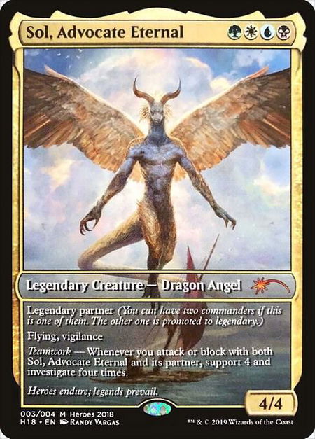 Sol, Advocate Eternal - Unique and Miscellaneous Promos Magic: The Gathering trading card