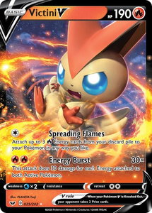 Victini V - SWSH01: Sword & Shield Base Set (SWSH01) #025/202 - Ultra Rare Pokémon Trading Card