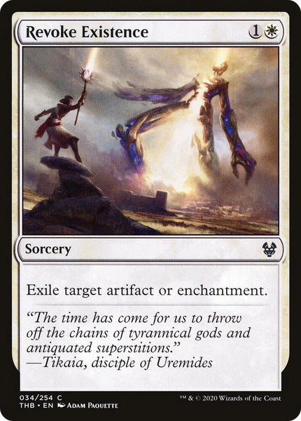 Revoke Existence - Theros Beyond Death Magic: The Gathering trading card