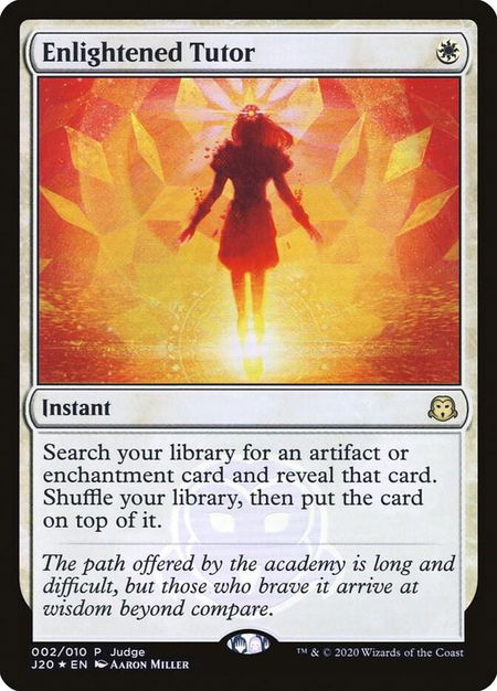 Enlightened Tutor - Judge Promos Magic: The Gathering trading card