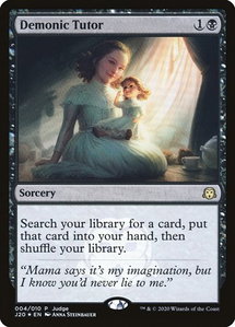 Demonic Tutor (J20) - Judge Promos (JDG) #4 - Promo Magic: The Gathering Trading Card