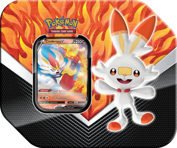 Galar Partners Tin [Cinderace V] - SWSH01: Sword & Shield Base Set Pokémon trading card